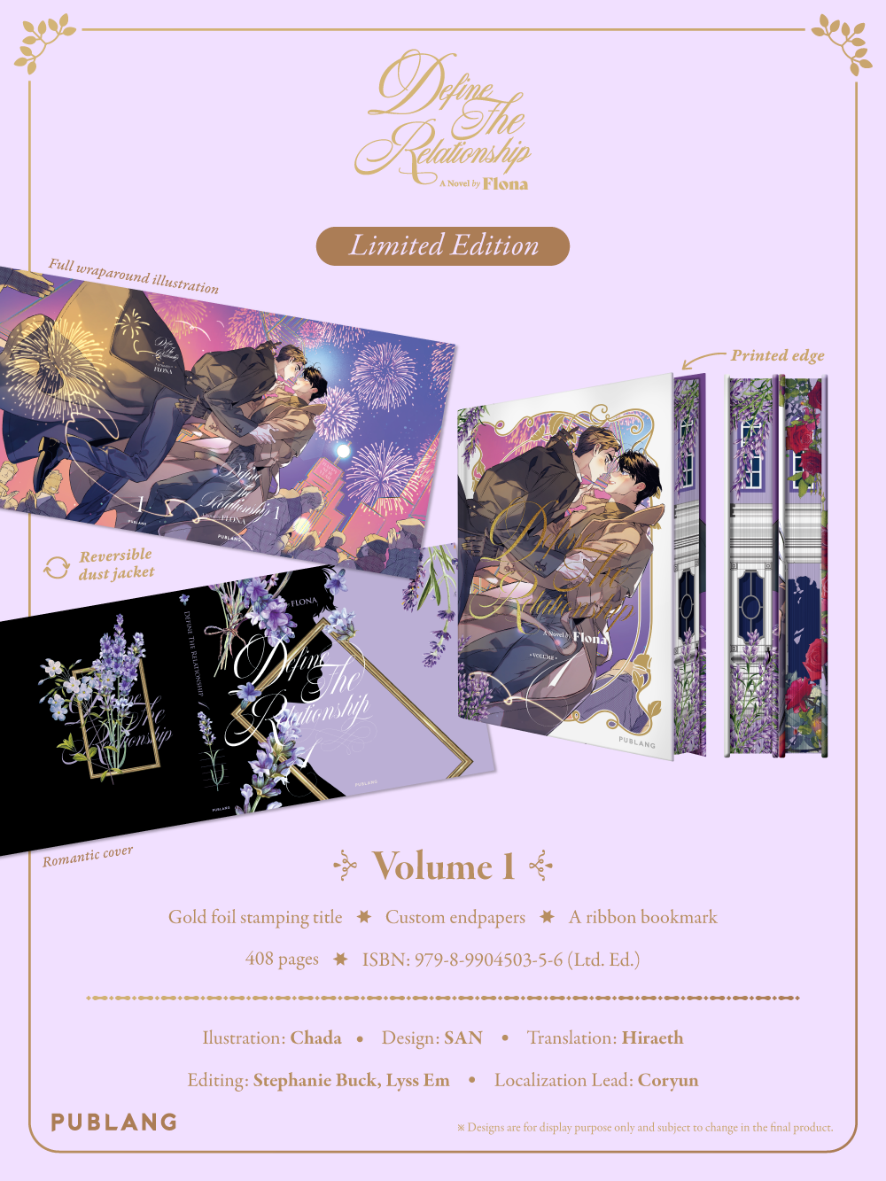 Define The Relationship: Vol. 1 + 2 (Limited Edition) + Add-On Merchandise