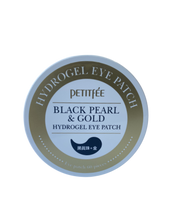 Cargar imagen en el visor de la galería, Black Pearl &amp; Gold Hydrogel Eye Patch - Petitfee
